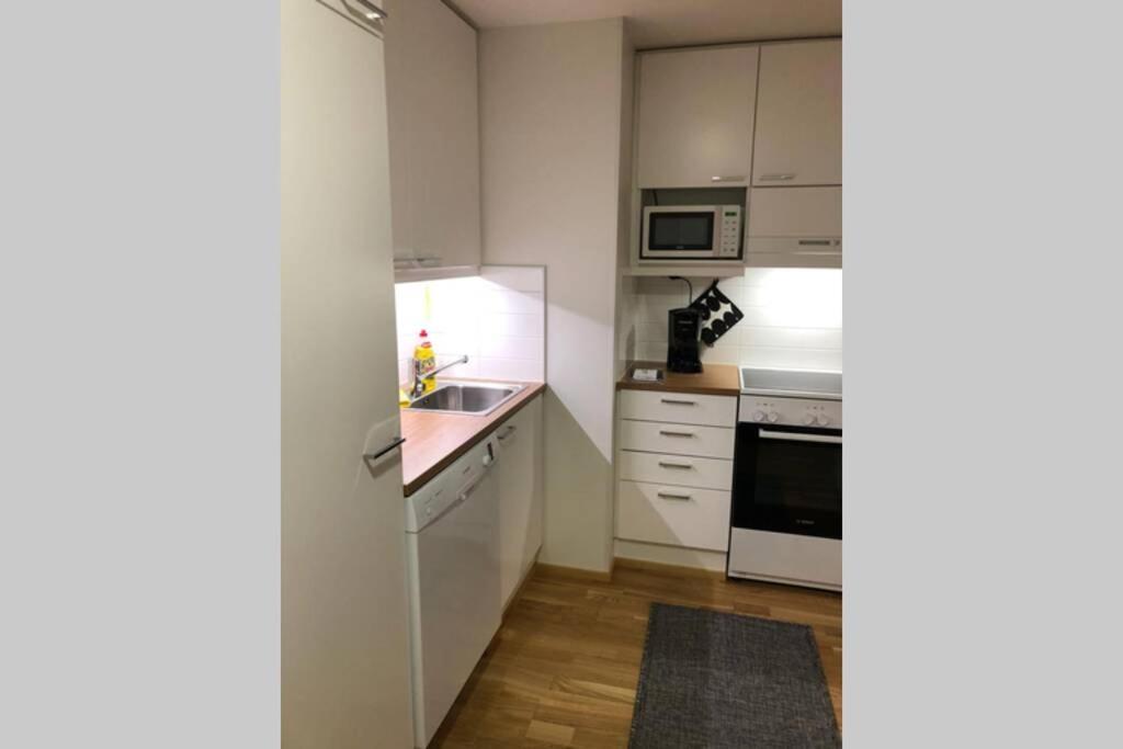 オウルKeskustan Kaksio 45 M2 Autopaikalla, Rautatienkatu 19, 9 Krsアパートメント エクステリア 写真